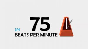 75 BPM 3/4 Metronome