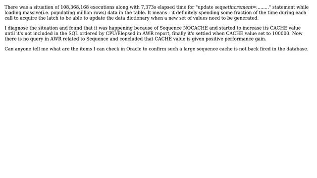 Databases: Large sequence cache in Oracle смотреть онлайн