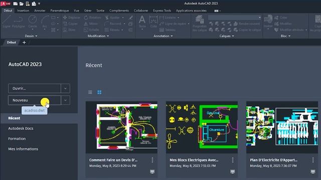 Pourquoi l'Utilisation d'un fichier Gabarit pour créer un dessin Sur AutoCAD - 4K смотреть онлайн