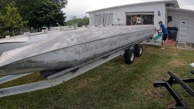 Installing an Aluminum Center Toon on my Pontoon Boat - Episode 3 смотреть онлайн