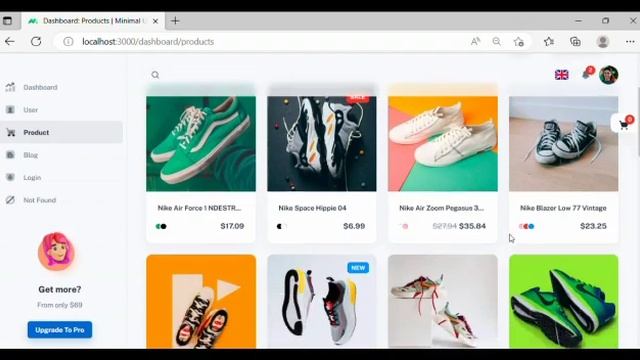 ecommerce Admin Panel React Base Template смотреть онлайн