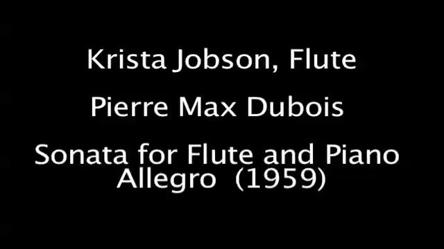 Dubois Sonata for Flute and Piano, mvt. 1 смотреть онлайн