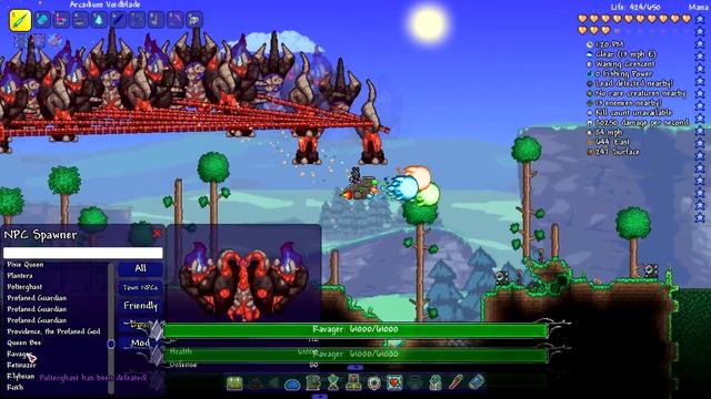 THE BIGGEST WEAPON IN THE GAME VS. BOSSES / TERRARIA - ARCADIUM VOIDBLADE смотреть онлайн