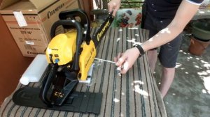 Champion 237 Бензопила сборка