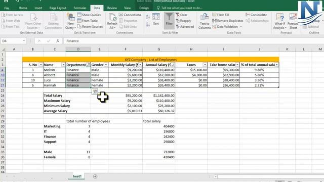 Microsoft Excel 2016 - Filter Function ! Learn Excel 2016 Video Tutorial смотреть онлайн