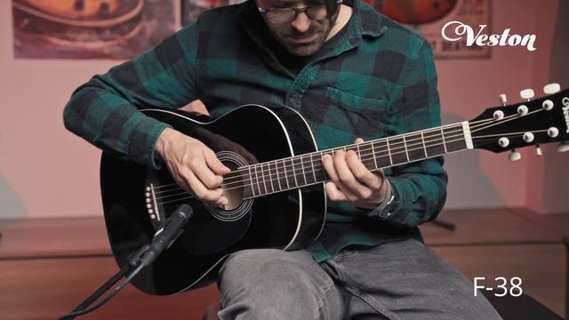 Acoustic Guitar Veston F-38 смотреть онлайн