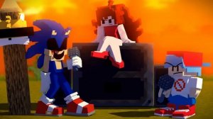 SONIC.EXE 2.0 but I heavily ANIMATED (Minecraft Animation) FNF / Friday Night Funkin Meme