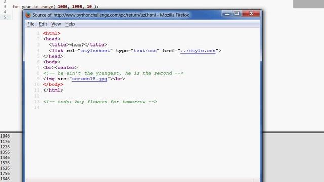 Python Challenge! 15 "Whom?" смотреть онлайн