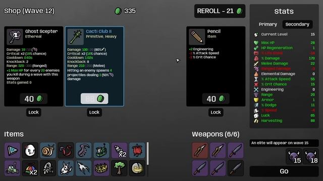 Perfectionist: Play Well to Become OVERPOWERED!! | Brotato: Modded смотреть онлайн