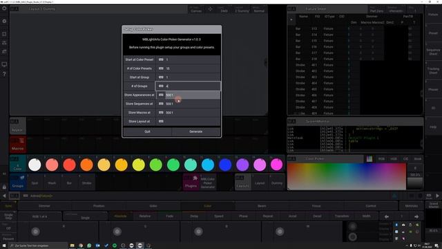 Build An Interactive COLOR PICKER For GrandMA3 In Less Than 3 Min (layout View)