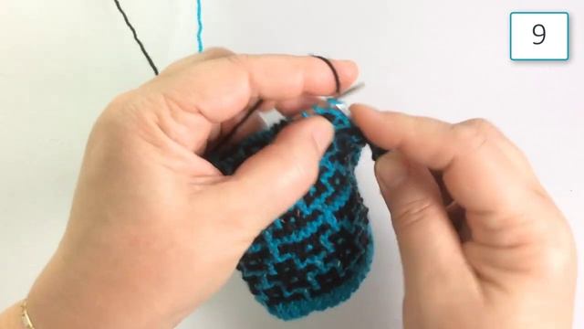 Мозаичный узор / Вязание спицами. смотреть онлайн