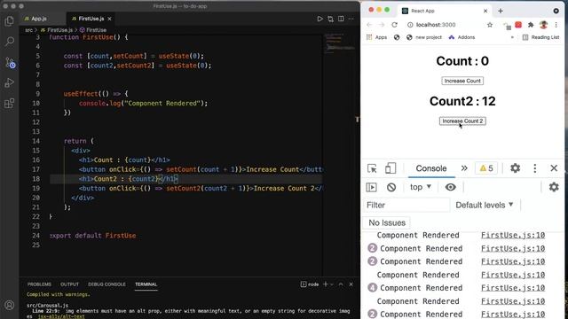 React Hooks Tutorial useEffect() Hook with Carousel Example || in Hindi смотреть онлайн