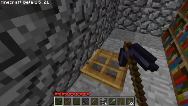 Minecraft hidden door using pistons mod, leading to bunker смотреть онлайн