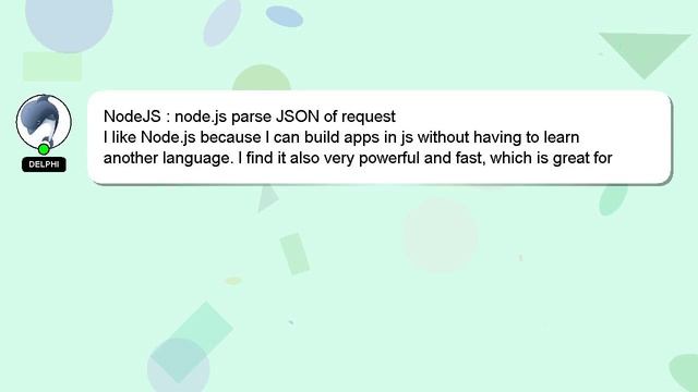 NodeJS : node.js parse JSON of request смотреть онлайн