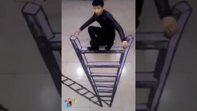 Рисунки 3D на полу