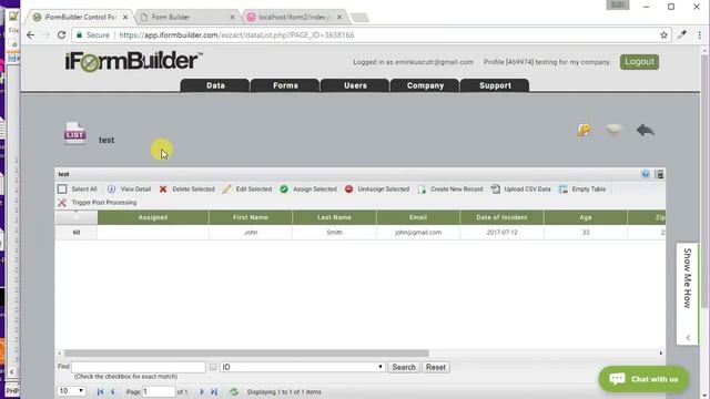 iformbuilder API PHP смотреть онлайн