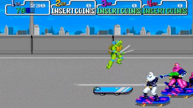 TMNT The Cowabunga Collection~Teenage Mutant Ninja Turtles (Arcade Game) Full Playthrough смотреть онлайн