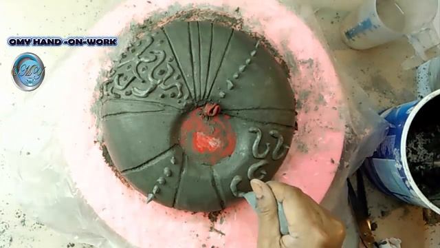 How To Make A Thin Round Flower Vase || Using Balloons And Cement || Vase Decoration смотреть онлайн