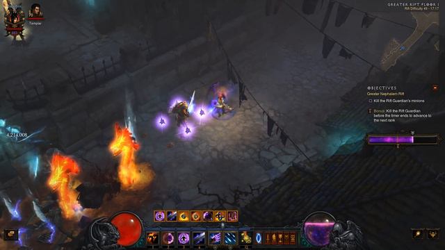 Diablo 3 - Greater Rift 49 [2.2 GR49] Wizard Tal Rasha's Build смотреть онлайн