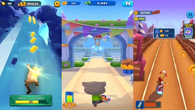 Tom Blast Park vs Subway Princess Runner vs Jumanji Epic Run (iOS ,Android Gameplay) смотреть онлайн