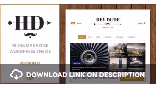 Hey Dude | Magazine, News & Blog WordPress Theme Free Download смотреть онлайн