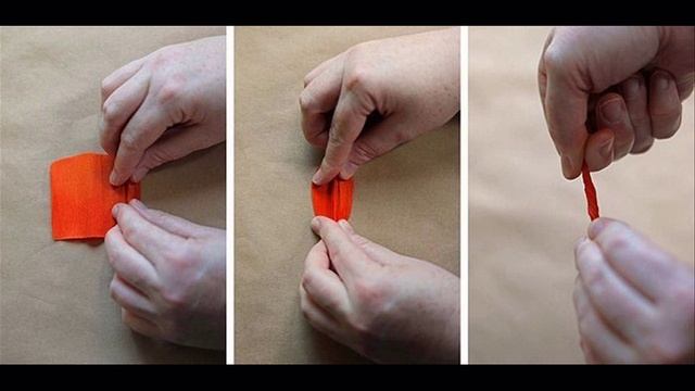 Маки из гофрированной бумаги Macies made from corrugated paper смотреть онлайн