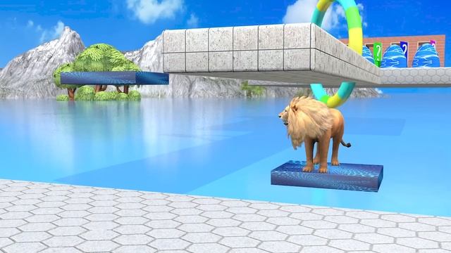 Cow Mammoth Elephant Lion Buffalo Guess The Right Door ESCAPE ROOM CHALLENGE Animals Tire Game смотреть онлайн