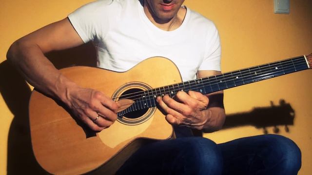 Improvisation over Am, F and G Chords on a Maton acoustic Guitar смотреть онлайн