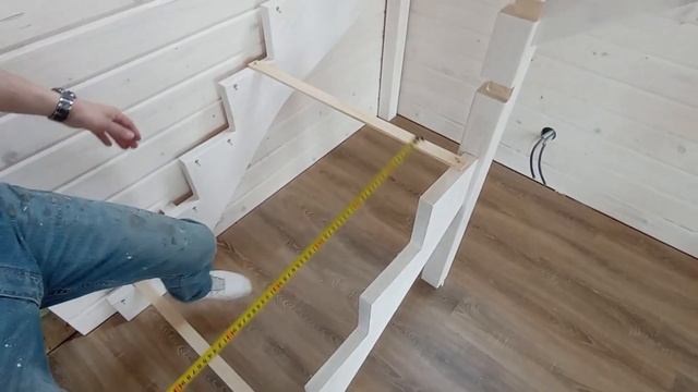 06 Сборка каркаса - Выставляем контрольные размеры | Видео-Инструкция "ПФ Лестница - Собери сам" смотреть онлайн