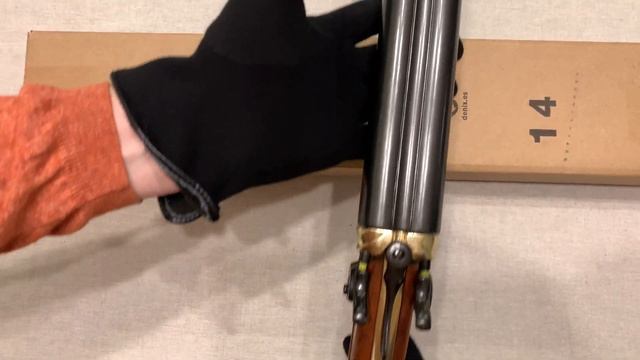 Обрез двустволки США латунь, Double-barrel shotgun, USA 1868, Denix 1113 смотреть онлайн