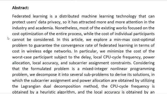 Min Max Cost Optimization for Efficient Hierarchical Federated Learning in Wireless Edge Networks смотреть онлайн