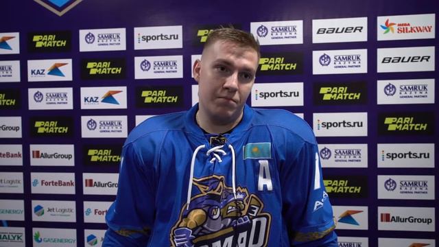 Александр Пелевин после второй игры "Номад" - "Темиртау смотреть онлайн