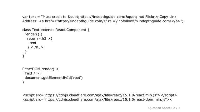HTML : React not turning HTML string from JSON into text смотреть онлайн