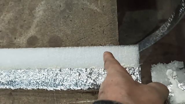 Клеим пеной поролон на металл при температуре -10. смотреть онлайн