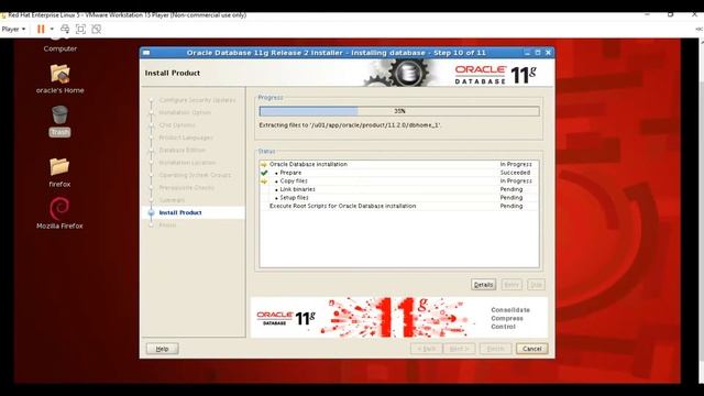 Instalación Oracle 11g Red Hat Enterprise Linux 5 смотреть онлайн