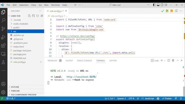 Vue.js - génération du projet смотреть онлайн