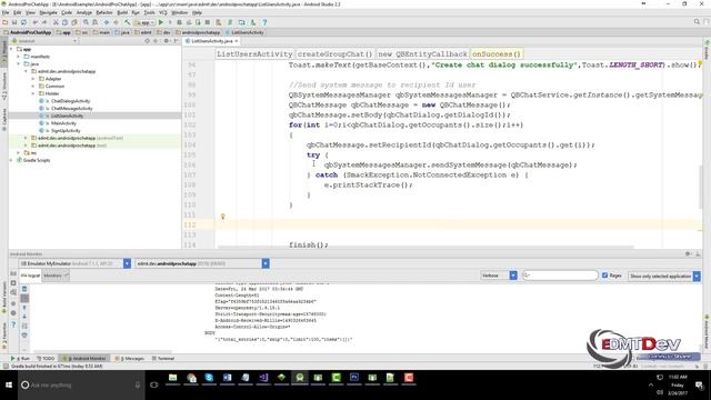 Android Pro Chat App - 4. Group Chat and Show Dialog realtime смотреть онлайн