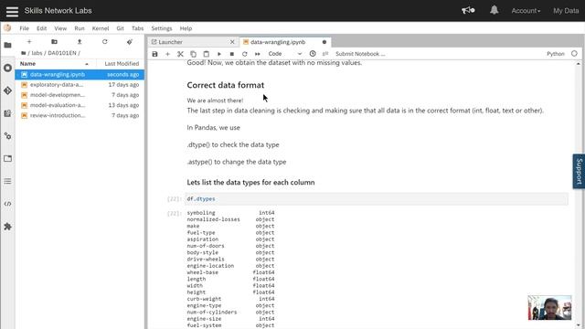 data wrangling with python in jupyter lab and notebook смотреть онлайн