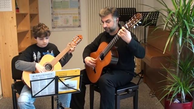Georgian Dance - "Lekuri" - ქართული ცეკვა "ლეკური" for Guitar Duo by Kacha & Alexander Metreveli смотреть онлайн