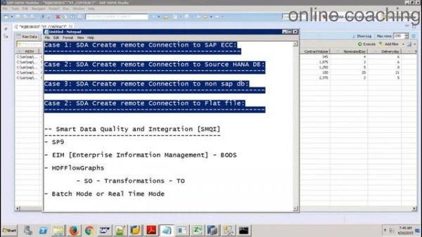 SAP HANA Smart Data Access | Data Virtualization in SAP HANA | Smart Data Quality and Integration