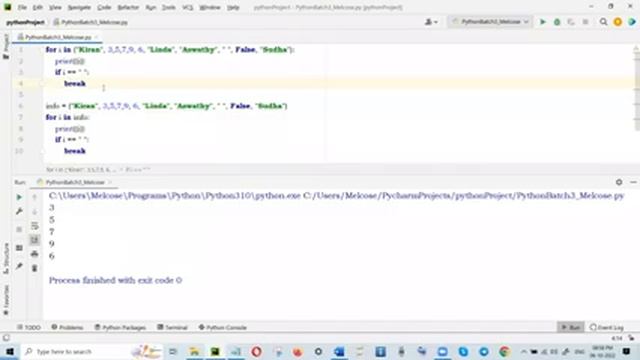 Day 9- Batch 3 - Python For loop, while, break, continue смотреть онлайн
