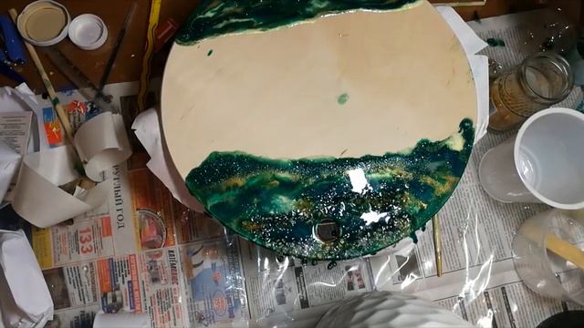 Декоративная разделочная доска с эпоксидной смолой. Чизборд из эпоксидной смолы смотреть онлайн