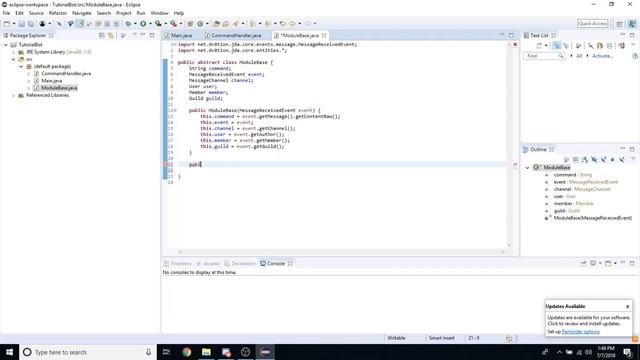 How to Create a Java Discord Bot (JDA 3.6.0+) | Part 2 | Restructure and Design Improvements смотреть онлайн