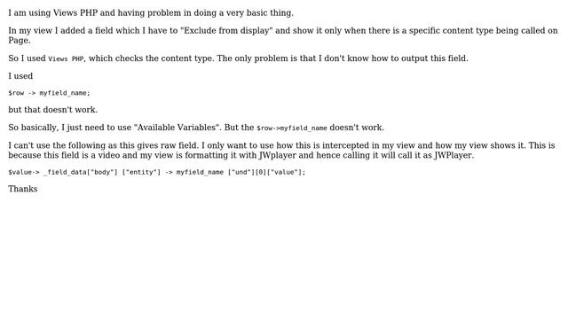 Drupal: Views PHP: Getting "Available Variables" смотреть онлайн