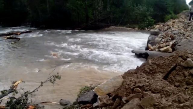 смыт мост с. Каменка Дальнегорского района Приморского край. Тайфун Lionrock. смотреть онлайн