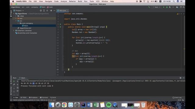 Java Algorithms #1: поиск минимального, максимального и среднего значения смотреть онлайн