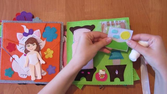 Развивающая книжка из фетра! смотреть онлайн