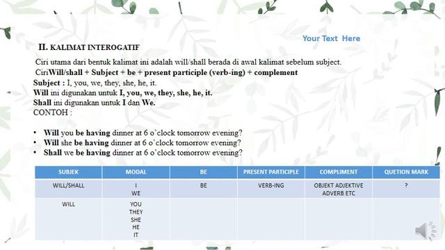 PPT UAS BHS INGGRIS present future continuous tense смотреть онлайн