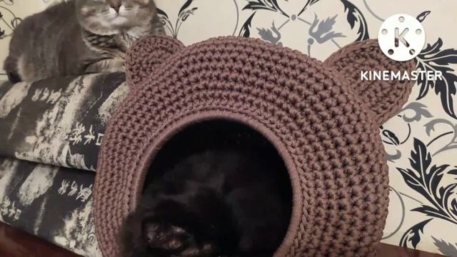 котодом для кота\вязание крючком смотреть онлайн