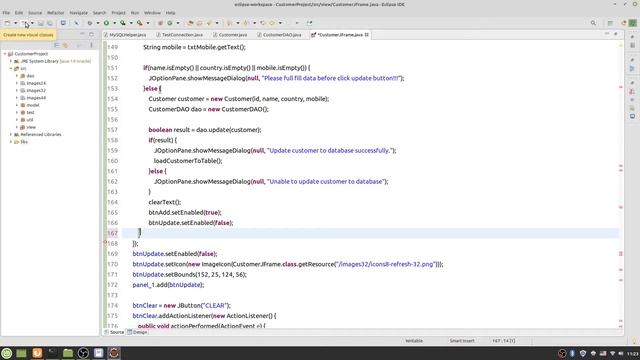 Java Swing with MySQL Step by Step 17 - Add Event Handle to Update Button смотреть онлайн
